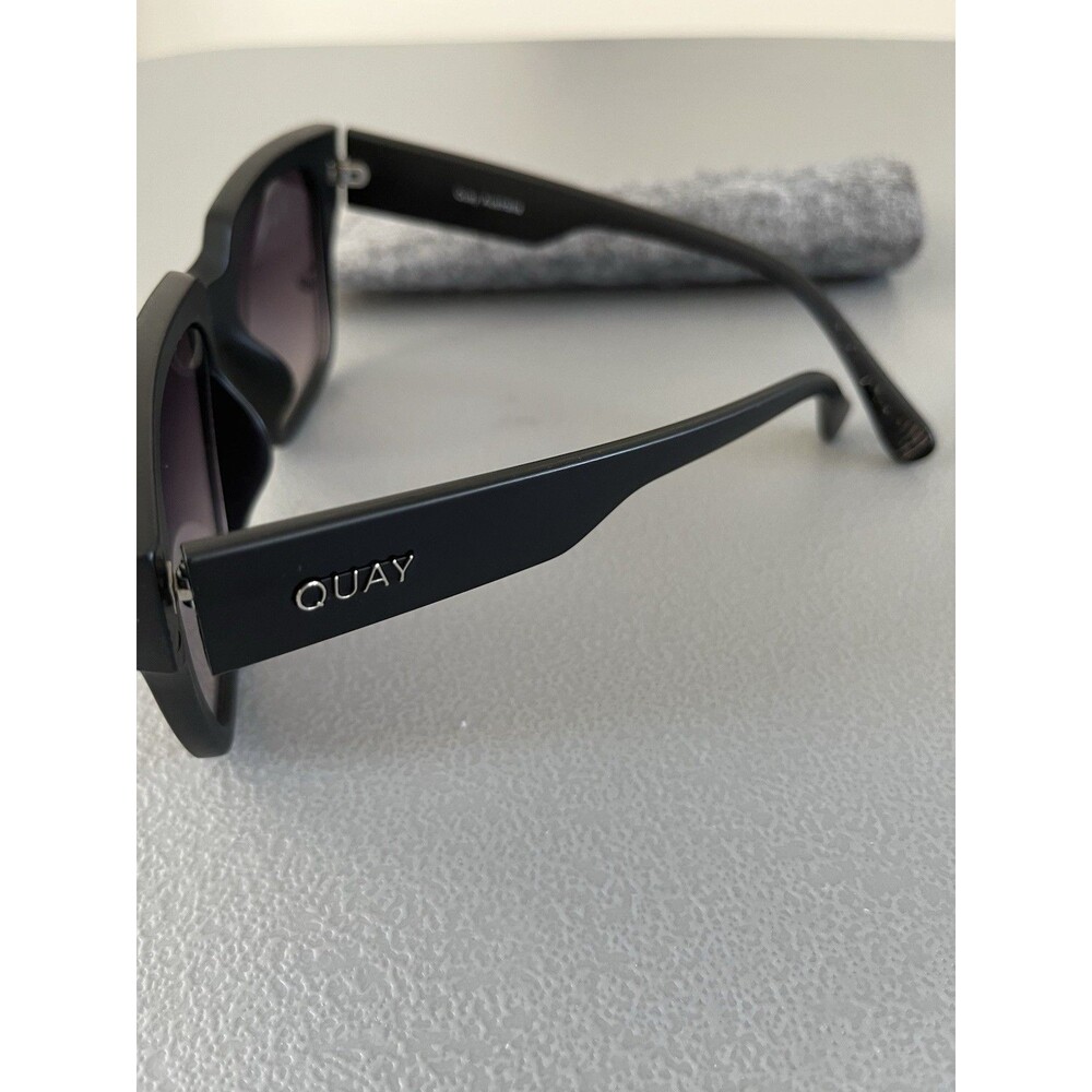 Quay Australia Sunglasses Womens Oversized Black - Picture 4 of 7